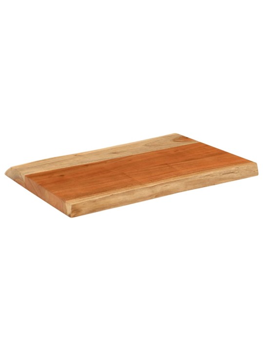 Pöytälevy 50x40x3,8 cm suorakaide täysi akasiapuu elävä reuna