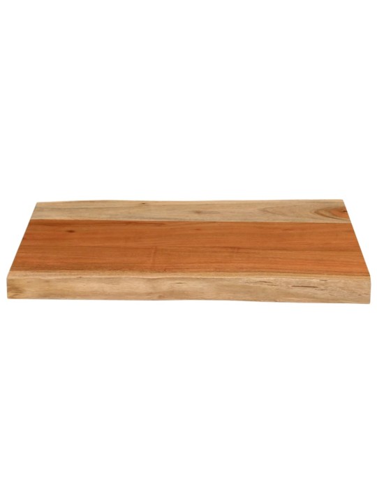 Pöytälevy 50x40x3,8 cm suorakaide täysi akasiapuu elävä reuna