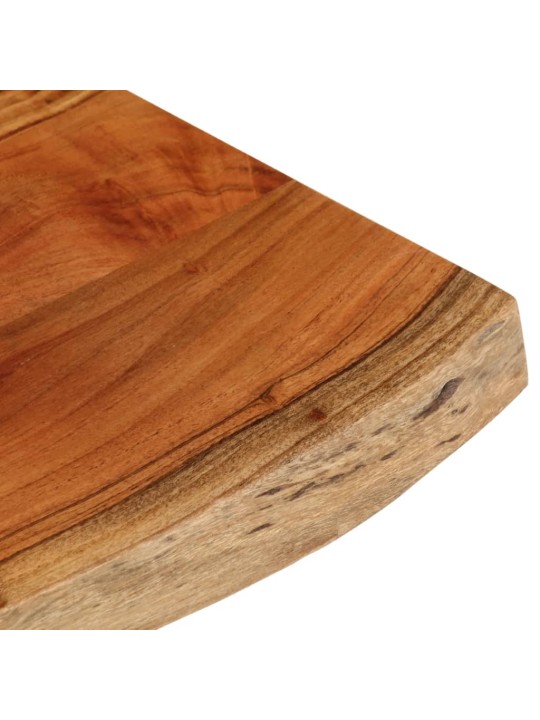 Pöytälevy 50x40x3,8 cm suorakaide täysi akasiapuu elävä reuna