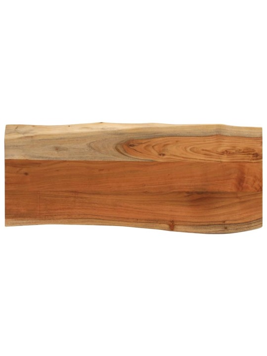 Pöytälevy 90x40x3,8 cm suorakaide täysi akasiapuu elävä reuna