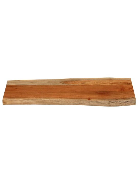 Pöytälevy 90x40x3,8 cm suorakaide täysi akasiapuu elävä reuna