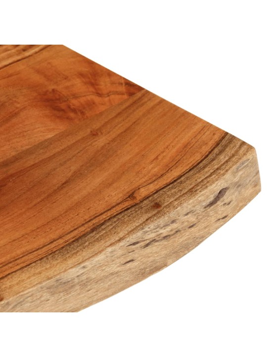 Pöytälevy 90x40x3,8 cm suorakaide täysi akasiapuu elävä reuna