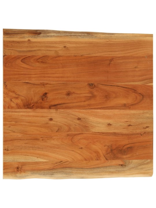 Pöytälevy 60x60x3,8 cm suorakaide täysi akasiapuu elävä reuna