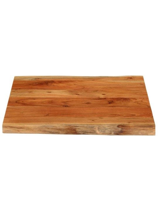 Pöytälevy 60x60x3,8 cm suorakaide täysi akasiapuu elävä reuna