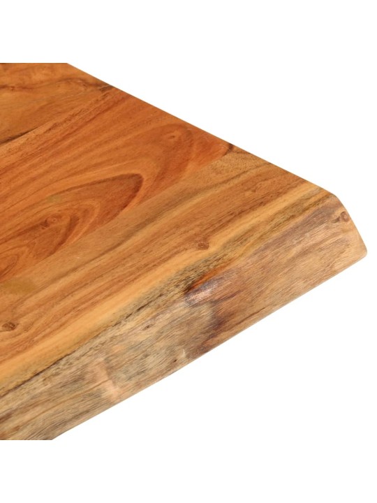 Pöytälevy 60x60x3,8 cm suorakaide täysi akasiapuu elävä reuna