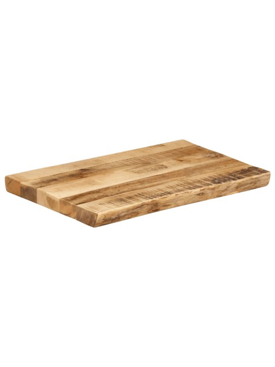 Pöytälevy elävä reuna 50x40x2,5 cm täysi karkea mangopuu
