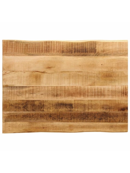 Pöytälevy elävä reuna 70x60x3,8 cm täysi karkea mangopuu