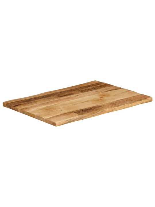 Pöytälevy elävä reuna 70x60x3,8 cm täysi karkea mangopuu