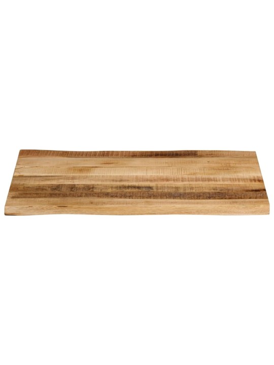 Pöytälevy elävä reuna 70x60x3,8 cm täysi karkea mangopuu