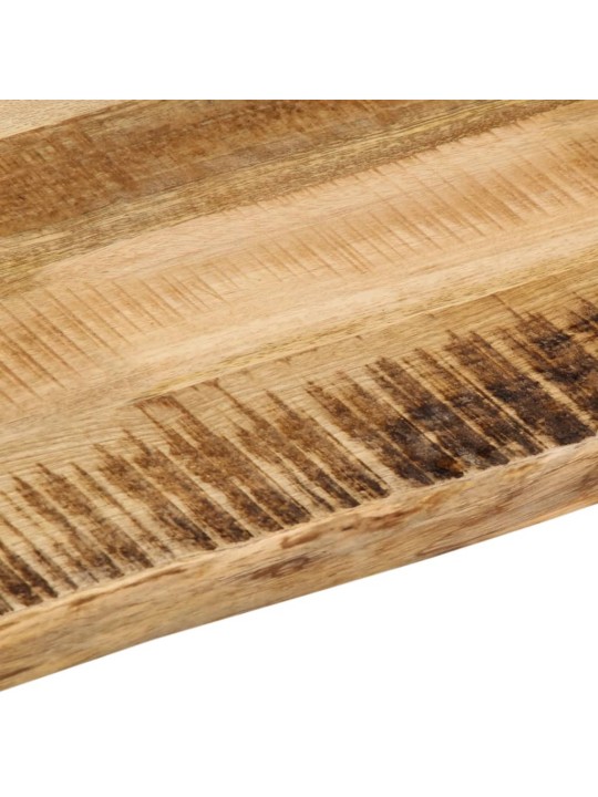 Pöytälevy elävä reuna 70x60x3,8 cm täysi karkea mangopuu