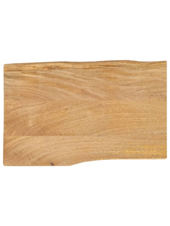 Pöytälevy 70x40x2,5 cm elävä reuna täysi mangopuu