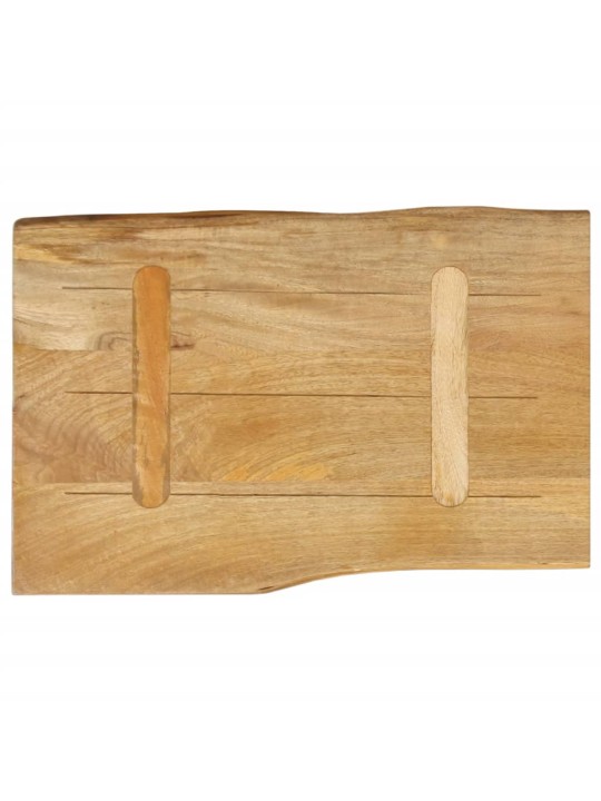 Pöytälevy 70x40x2,5 cm elävä reuna täysi mangopuu