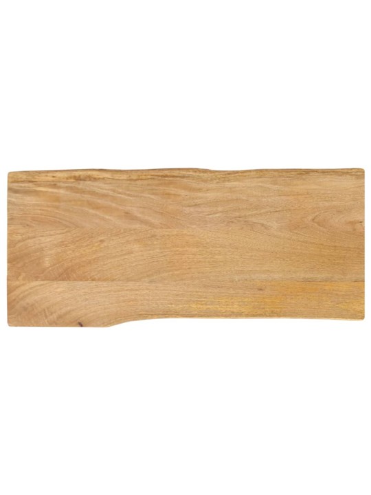 Pöytälevy 100x40x2,5 cm elävä reuna täysi mangopuu