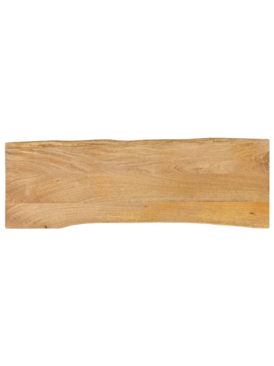 Pöytälevy 110x40x2,5 cm elävä reuna täysi mangopuu