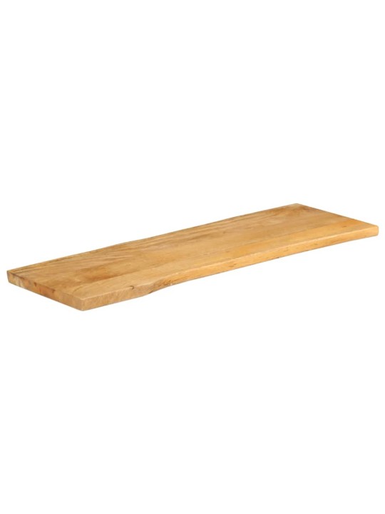 Pöytälevy 110x40x2,5 cm elävä reuna täysi mangopuu