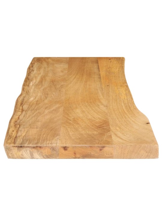 Pöytälevy 110x40x2,5 cm elävä reuna täysi mangopuu