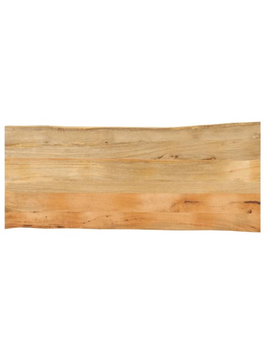 Pöytälevy 140x60x3,8 cm elävä reuna täysi mangopuu