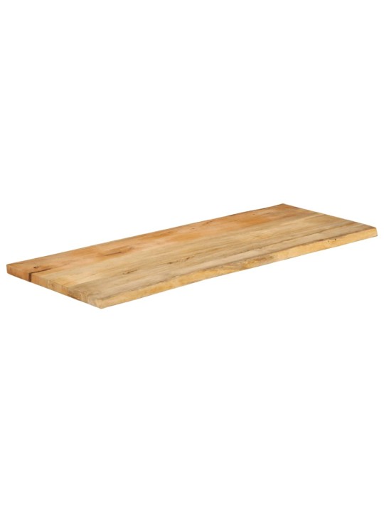 Pöytälevy 140x60x3,8 cm elävä reuna täysi mangopuu