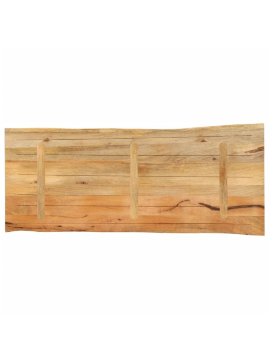 Pöytälevy 140x60x3,8 cm elävä reuna täysi mangopuu