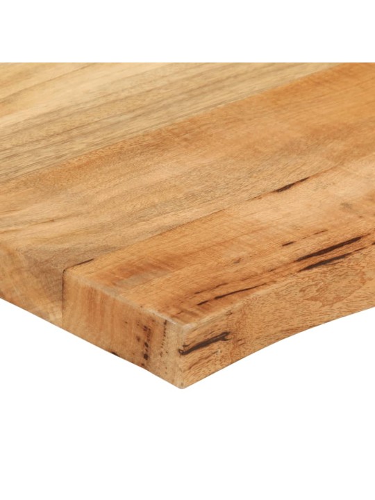 Pöytälevy 140x60x3,8 cm elävä reuna täysi mangopuu