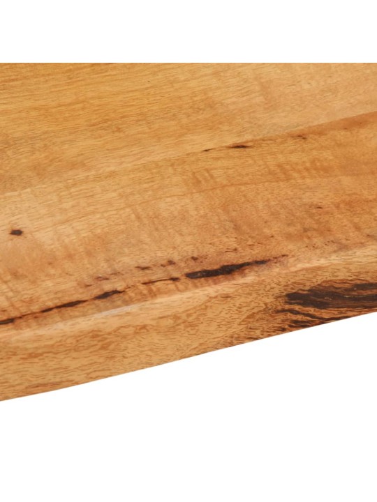 Pöytälevy 140x60x3,8 cm elävä reuna täysi mangopuu