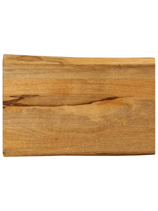 Pöytälevy 70x40x2,5 cm elävä reuna täysi mangopuu