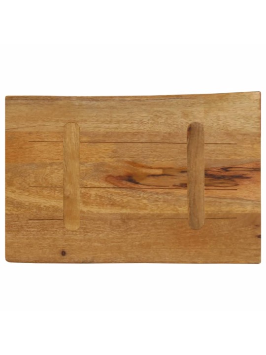 Pöytälevy 70x40x2,5 cm elävä reuna täysi mangopuu