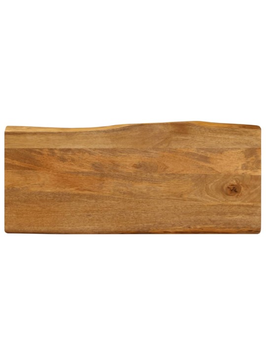 Pöytälevy 80x40x2,5 cm elävä reuna täysi mangopuu