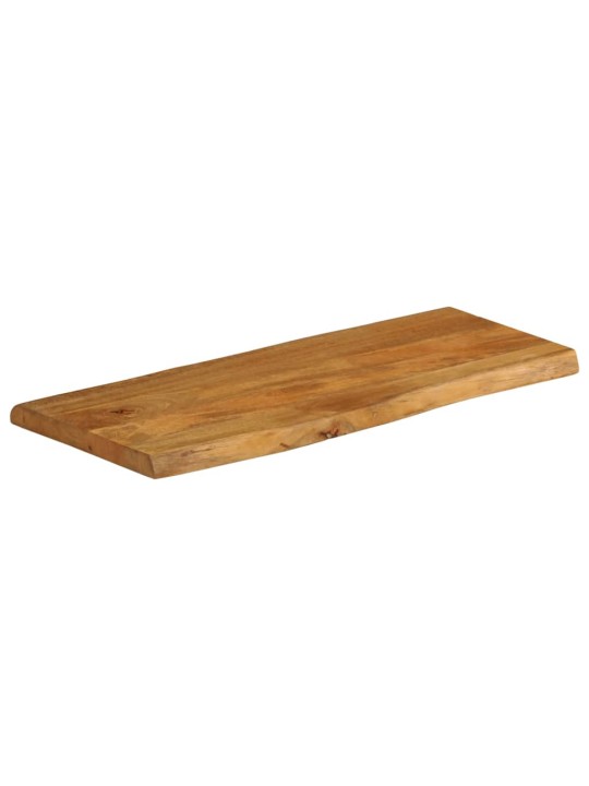 Pöytälevy 80x40x2,5 cm elävä reuna täysi mangopuu