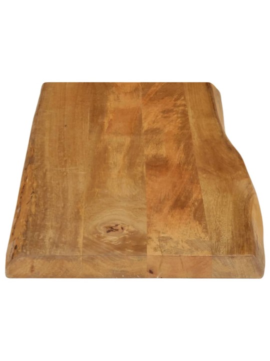Pöytälevy 80x40x2,5 cm elävä reuna täysi mangopuu