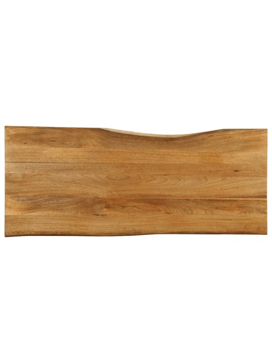 Pöytälevy 140x60x2,5 cm elävä reuna täysi mangopuu