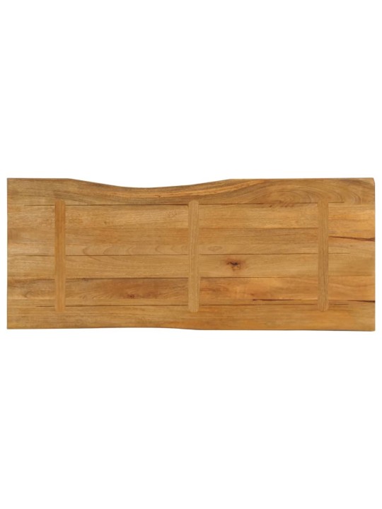 Pöytälevy 140x60x2,5 cm elävä reuna täysi mangopuu