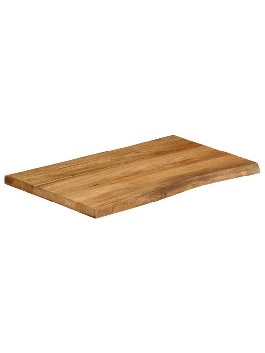 Pöytälevy 80x60x3,8 cm elävä reuna täysi mangopuu