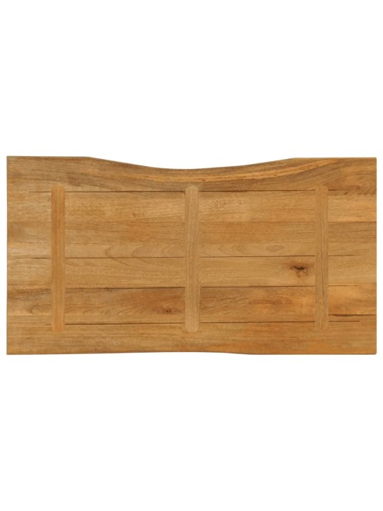 Pöytälevy 100x60x3,8 cm elävä reuna täysi mangopuu