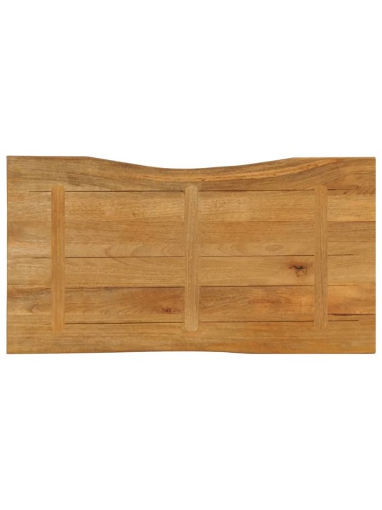Pöytälevy 110x60x3,8 cm elävä reuna täysi mangopuu