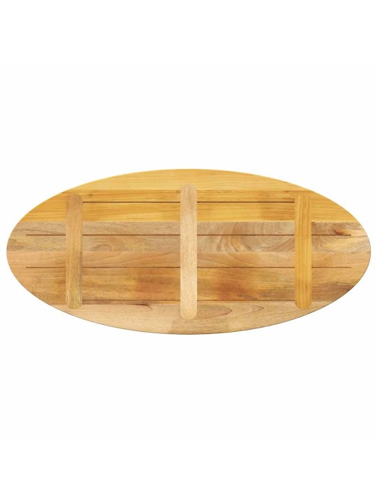 Pöytälevy 110x40x3,8 cm ovaali täysi mangopuu