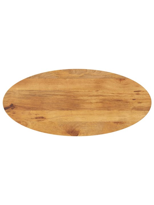 Pöytälevy 120x50x3,8 cm ovaali täysi mangopuu
