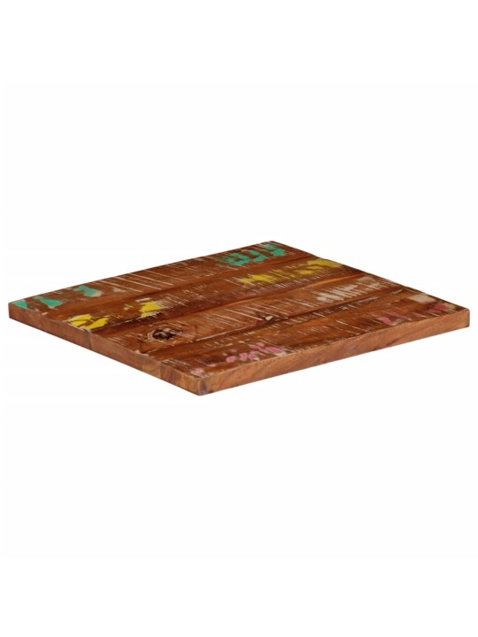 Pöytälevy 60x60x1,5 cm neliönmuotoinen massiivipuu kierrätetty