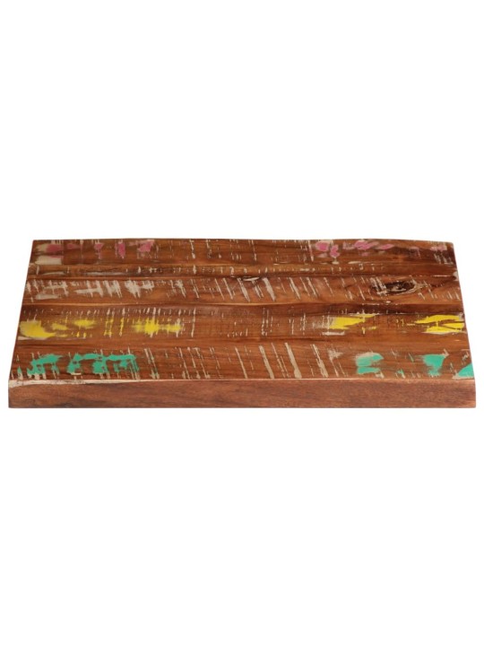Pöytälevy 60x60x1,5 cm neliönmuotoinen massiivipuu kierrätetty
