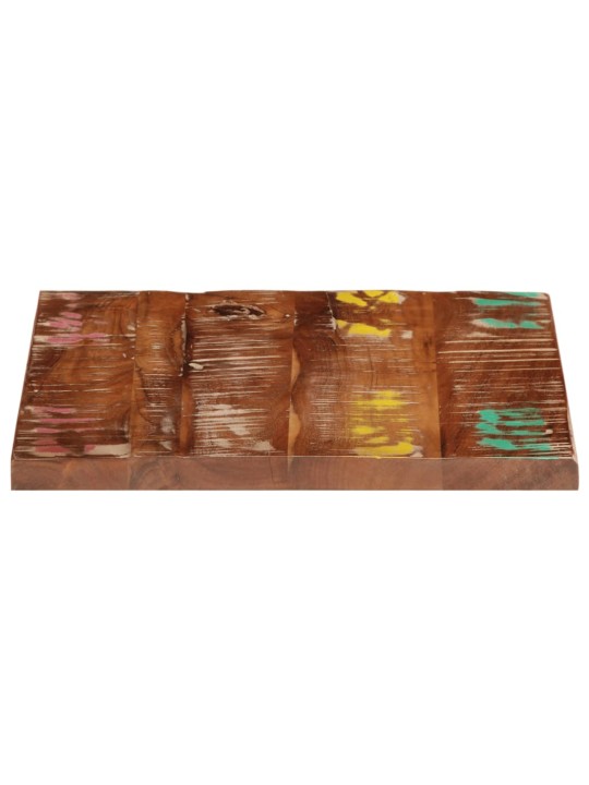 Pöytälevy 60x60x1,5 cm neliönmuotoinen massiivipuu kierrätetty