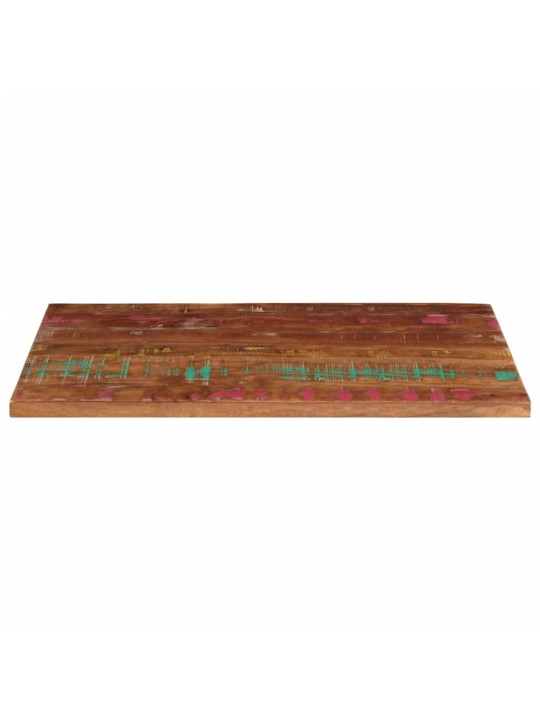 Vidaxl pöytälevy 120x70x2,5 cm suorakaide kierrätetty täyspuu