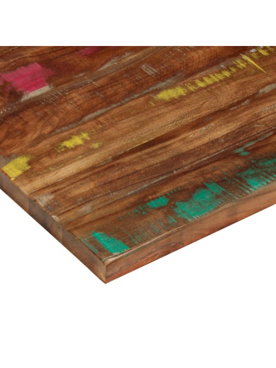 Vidaxl pöytälevy 120x70x2,5 cm suorakaide kierrätetty täyspuu