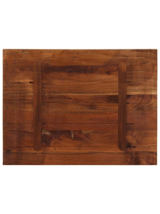 Pöytälevy 90x50x3,8 cm suorakaide kierrätetty täyspuu