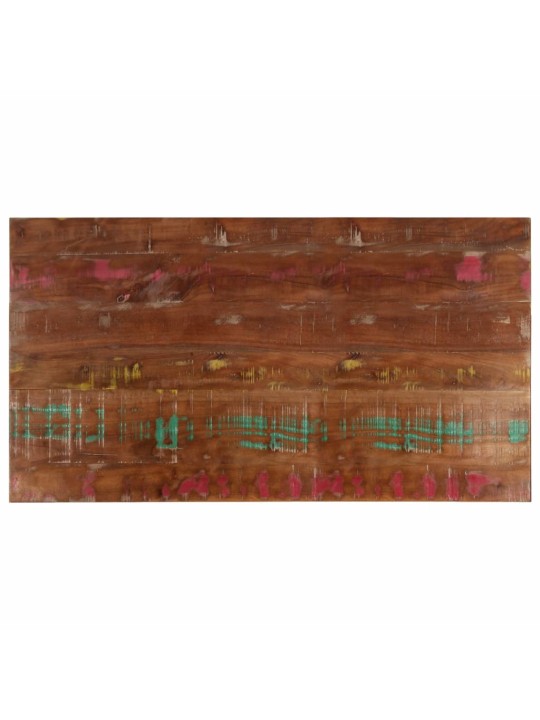 Pöytälevy 100x50x3,8 cm suorakaide kierrätetty täyspuu