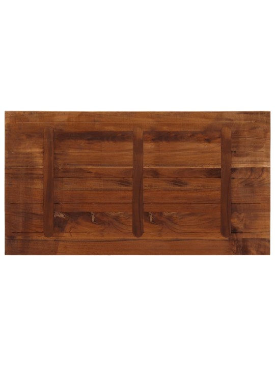 Pöytälevy 100x50x3,8 cm suorakaide kierrätetty täyspuu