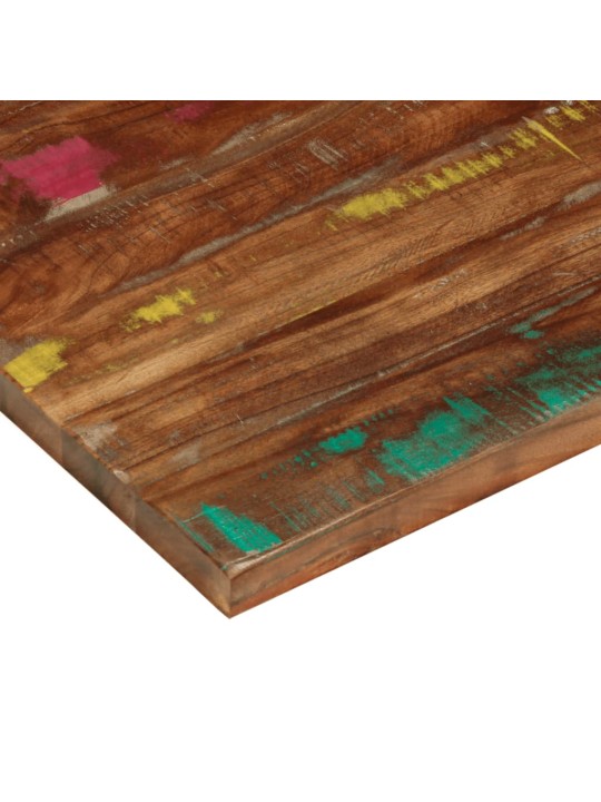 Pöytälevy 100x50x3,8 cm suorakaide kierrätetty täyspuu