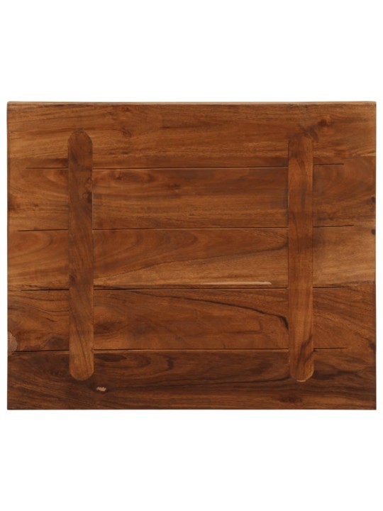 Vidaxl pöytälevy 60x50x2,5 cm suorakaide kierrätetty täyspuu