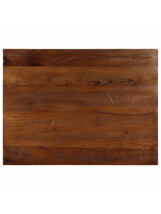 Vidaxl pöytälevy 80x50x2,5 cm suorakaide kierrätetty täyspuu