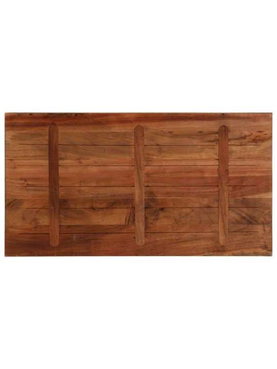 Vidaxl pöytälevy 100x20x2,5 cm suorakaide kierrätetty täyspuu
