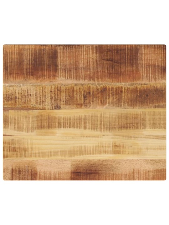 Pöytälevy 60x50x2,5 cm suorakaide karkea täysi mangopuu